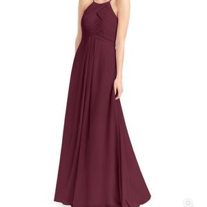 Azazie Ginger Bridesmaid Dress in Cabernet